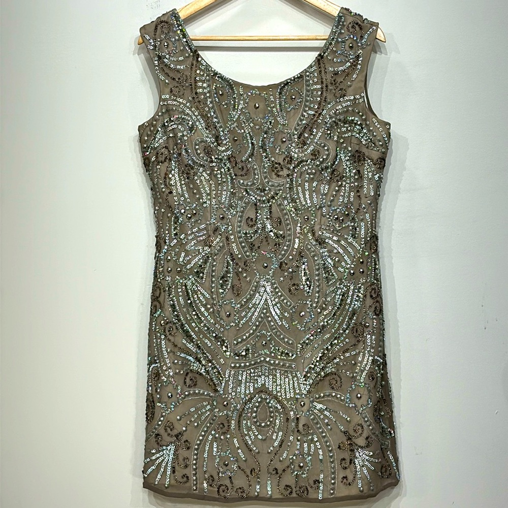 Shail K. Mini Sequin & Silk Dress